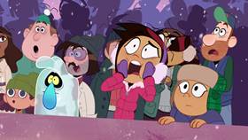 Screenshots from the 2021 Disney Television Animation cartoon Saving Christmas