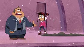 Screenshots from the 2021 Disney Television Animation cartoon Saving Christmas