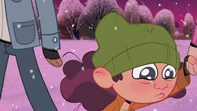 Screenshots from the 2021 Disney Television Animation cartoon Saving Christmas