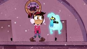 Screenshots from the 2021 Disney Television Animation cartoon Saving Christmas