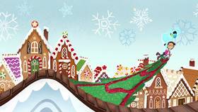 Screenshots from the 2021 Disney Television Animation cartoon Saving Christmas