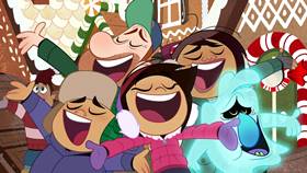 Screenshots from the 2021 Disney Television Animation cartoon Saving Christmas