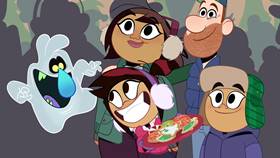 Screenshots from the 2021 Disney Television Animation cartoon Saving Christmas