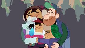 Screenshots from the 2021 Disney Television Animation cartoon Saving Christmas