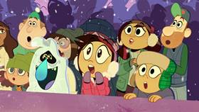 Screenshots from the 2021 Disney Television Animation cartoon Saving Christmas