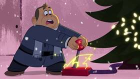 Screenshots from the 2021 Disney Television Animation cartoon Saving Christmas