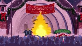 Screenshots from the 2021 Disney Television Animation cartoon Saving Christmas