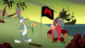 Screenshots from the 2021 Warner Bros. Television cartoon Sam-merica