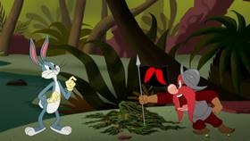 Screenshots from the 2021 Warner Bros. Television cartoon Sam-merica