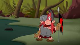 Screenshots from the 2021 Warner Bros. Television cartoon Sam-merica