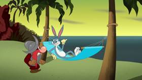 Screenshots from the 2021 Warner Bros. Television cartoon Sam-merica