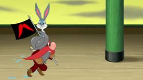 Screenshots from the 2021 Warner Bros. Television cartoon Sam-merica