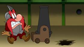 Screenshots from the 2021 Warner Bros. Television cartoon Sam-merica