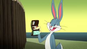 Screenshots from the 2021 Warner Bros. Television cartoon Sam-merica