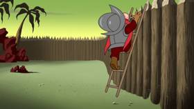 Screenshots from the 2021 Warner Bros. Television cartoon Sam-merica