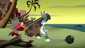 Screenshots from the 2021 Warner Bros. Television cartoon Sam-merica