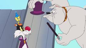 Screenshots from the 2021 Warner Bros. Television cartoon Happy Birdy to You