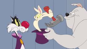 Screenshots from the 2021 Warner Bros. Television cartoon Happy Birdy to You