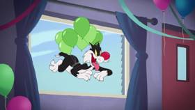 Screenshots from the 2021 Warner Bros. Television cartoon Happy Birdy to You