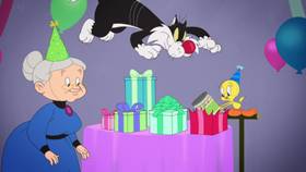 Screenshots from the 2021 Warner Bros. Television cartoon Happy Birdy to You