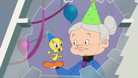 Screenshots from the 2021 Warner Bros. Television cartoon Happy Birdy to You