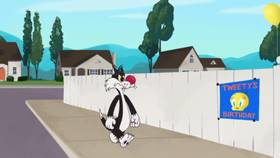 Screenshots from the 2021 Warner Bros. Television cartoon Happy Birdy to You