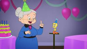 Screenshots from the 2021 Warner Bros. Television cartoon Happy Birdy to You