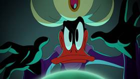 Screenshots from the 2021 Warner Bros. Television cartoon Daffy Psychic: New Love