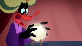 Screenshots from the 2021 Warner Bros. Television cartoon Daffy Psychic: New Love