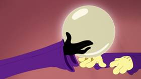 Screenshots from the 2021 Warner Bros. Television cartoon Daffy Psychic: New Love