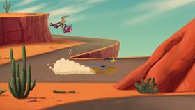 Screenshots from the 2021 Warner Bros. Television cartoon Spring Forward, Fall Flat