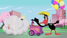 Screenshots from the 2021 Warner Bros. Television cartoon Balloon Salesman: Baboon