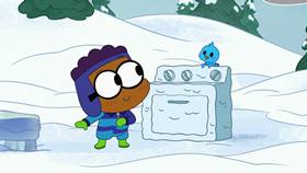 Screenshots from the 2021 Disney Television Animation cartoon Big City Greens Christmas Marathon