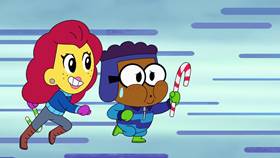 Screenshots from the 2021 Disney Television Animation cartoon Big City Greens Christmas Marathon