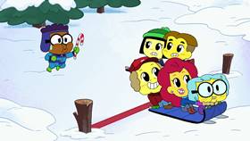 Screenshots from the 2021 Disney Television Animation cartoon Big City Greens Christmas Marathon