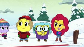 Screenshots from the 2021 Disney Television Animation cartoon Big City Greens Christmas Marathon