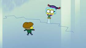 Screenshots from the 2021 Disney Television Animation cartoon Big City Greens Christmas Marathon