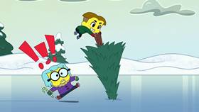 Screenshots from the 2021 Disney Television Animation cartoon Big City Greens Christmas Marathon