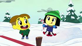 Screenshots from the 2021 Disney Television Animation cartoon Big City Greens Christmas Marathon