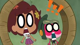 Screenshots from the 2021 Disney Television Animation cartoon Scratch Haunts