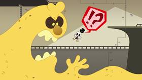 Screenshots from the 2021 Disney Television Animation cartoon Scratch Haunts