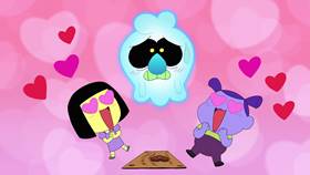 Screenshots from the 2021 Disney Television Animation cartoon Scratch Haunts