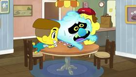 Screenshots from the 2021 Disney Television Animation cartoon Scratch Haunts