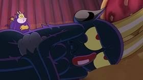 Screenshots from the 2022 Netflix cartoon The Devil