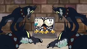 Screenshots from the 2022 Netflix cartoon Jail-Broken