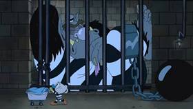 Screenshots from the 2022 Netflix cartoon Jail-Broken