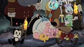 Screenshots from the 2022 Netflix cartoon Charmed and Dangerous