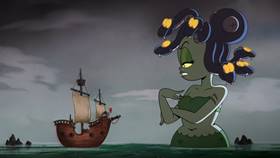 Screenshots from the 2022 Netflix cartoon A High Seas Adventure!