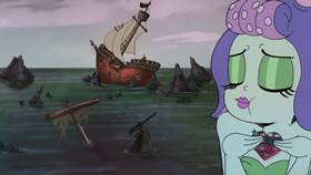 Screenshots from the 2022 Netflix cartoon A High Seas Adventure!