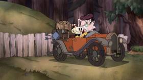 Screenshots from the 2022 Netflix cartoon The I Scream Man